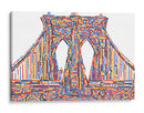 Puente de Brooklyn de colores | Cuadro decorativo de Canvas Lab