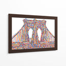 Puente de Brooklyn de colores | Cuadro decorativo de Canvas Lab