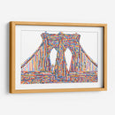 Puente de Brooklyn de colores | Cuadro decorativo de Canvas Lab