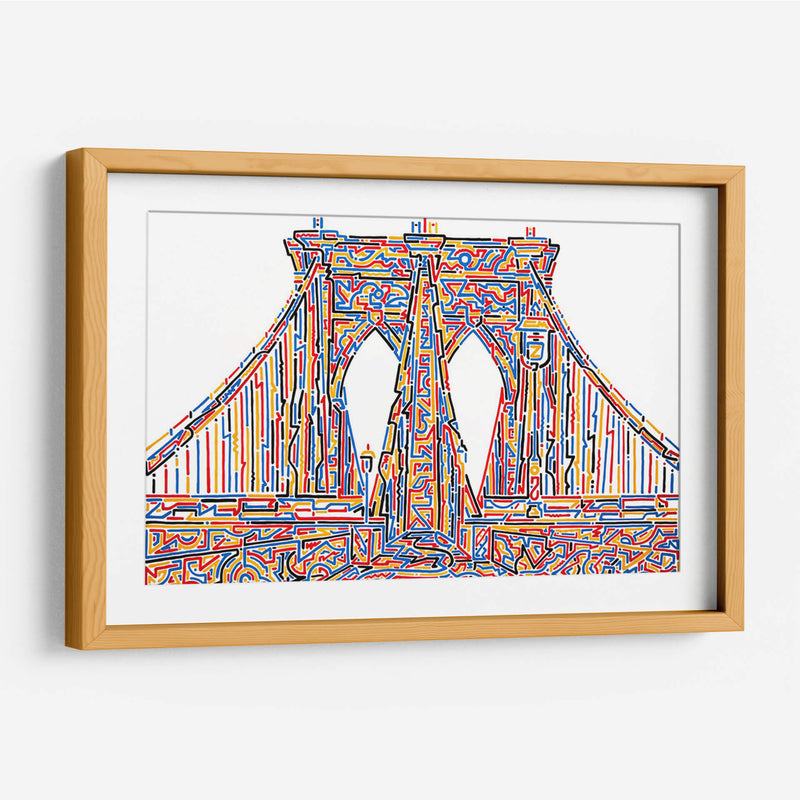 Puente de Brooklyn de colores | Cuadro decorativo de Canvas Lab