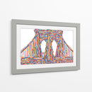 Puente de Brooklyn de colores | Cuadro decorativo de Canvas Lab