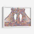 Puente de Brooklyn de colores | Cuadro decorativo de Canvas Lab