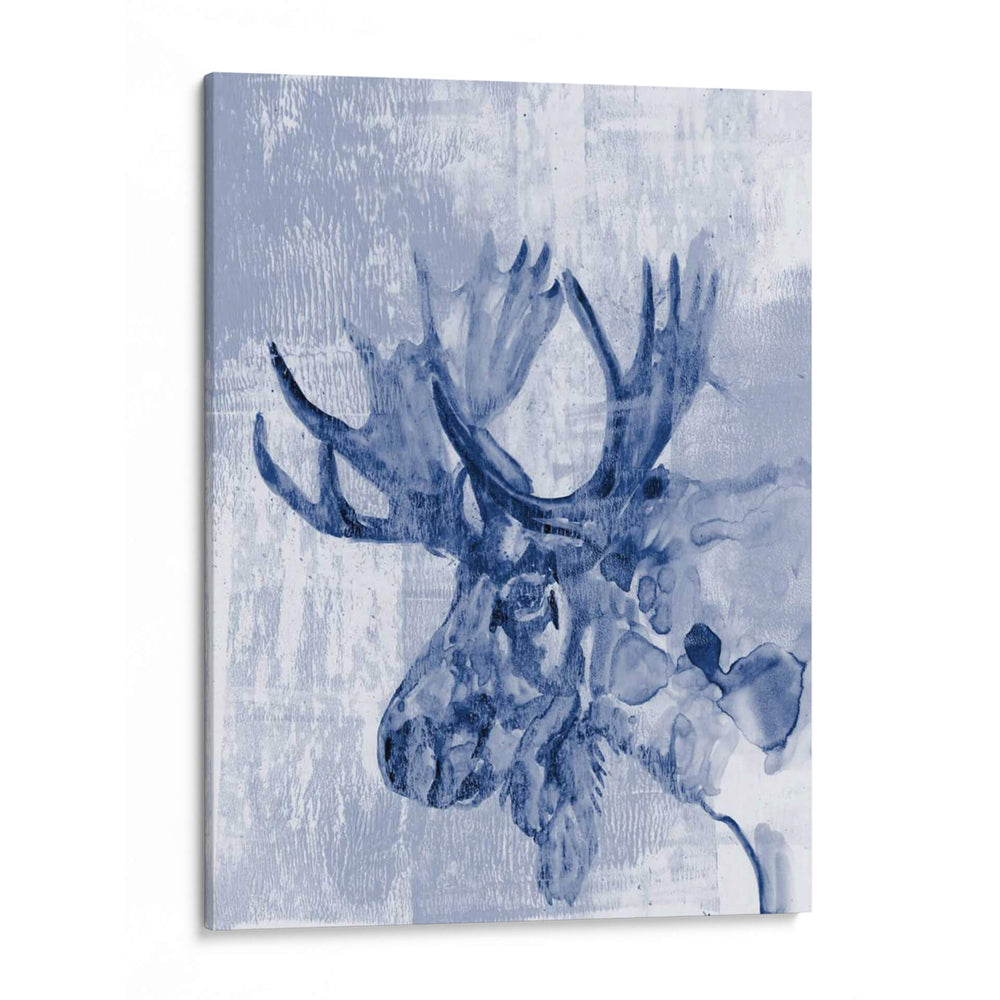 Moose De Índigo - Jennifer Goldberger | Cuadro decorativo de Canvas Lab
