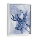 Moose De Índigo - Jennifer Goldberger | Cuadro decorativo de Canvas Lab