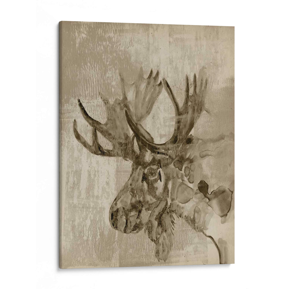 Sepia Alce - Jennifer Goldberger | Cuadro decorativo de Canvas Lab