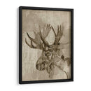 Sepia Alce - Jennifer Goldberger | Cuadro decorativo de Canvas Lab
