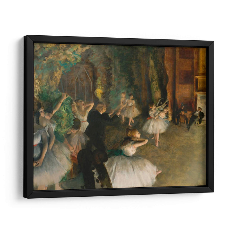 El Ensayo Del Ballet En El Escenario. - Edgar Degas | Cuadro decorativo de Canvas Lab