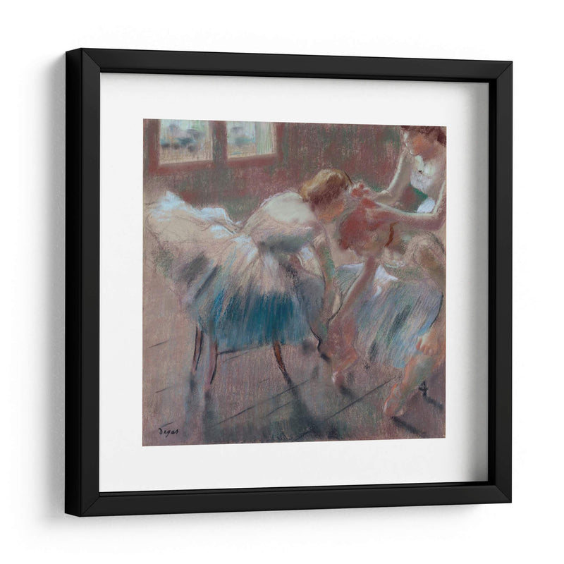 Tres Bailarines Se Preparan Para Clase. - Edgar Degas | Cuadro decorativo de Canvas Lab