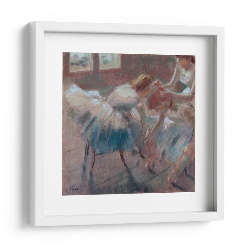 Tres Bailarines Se Preparan Para Clase. - Edgar Degas | Cuadro decorativo de Canvas Lab