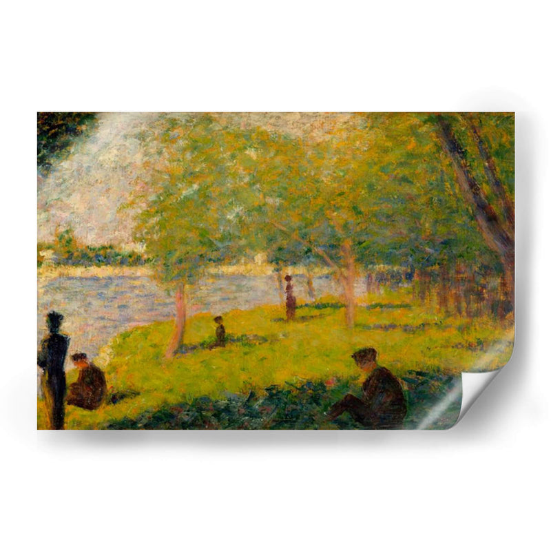 Estudia Para Un Domingo En La Grande Jatte. - Georges Seurat | Cuadro decorativo de Canvas Lab