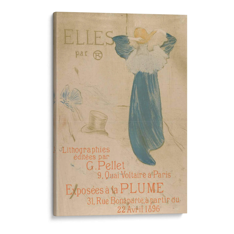 Elles (Póster Para 1896 Exhibición En La Plume) - Henri de Toulouse-Lautrec | Cuadro decorativo de Canvas Lab