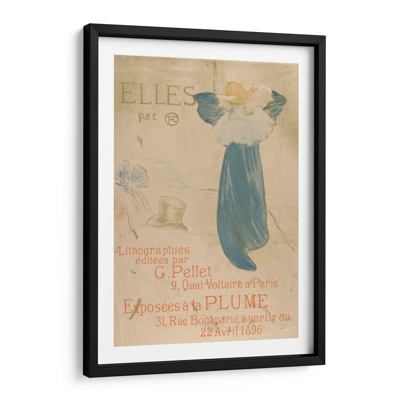 Elles (Póster Para 1896 Exhibición En La Plume) - Henri de Toulouse-Lautrec | Cuadro decorativo de Canvas Lab