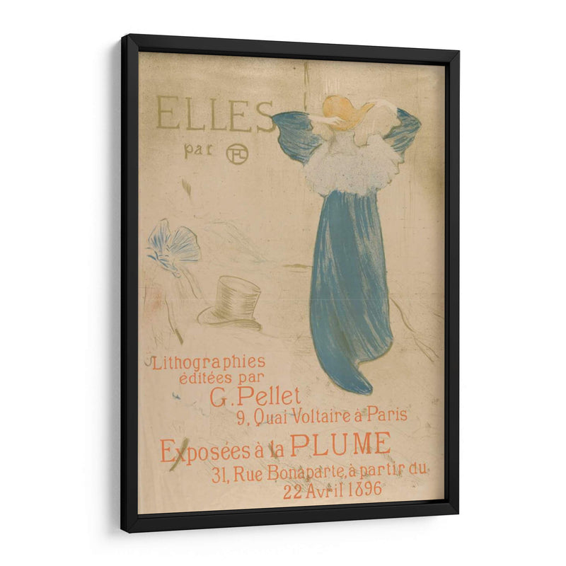 Elles (Póster Para 1896 Exhibición En La Plume) - Henri de Toulouse-Lautrec | Cuadro decorativo de Canvas Lab