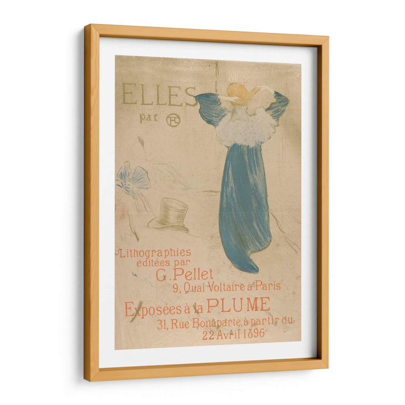 Elles (Póster Para 1896 Exhibición En La Plume) - Henri de Toulouse-Lautrec | Cuadro decorativo de Canvas Lab