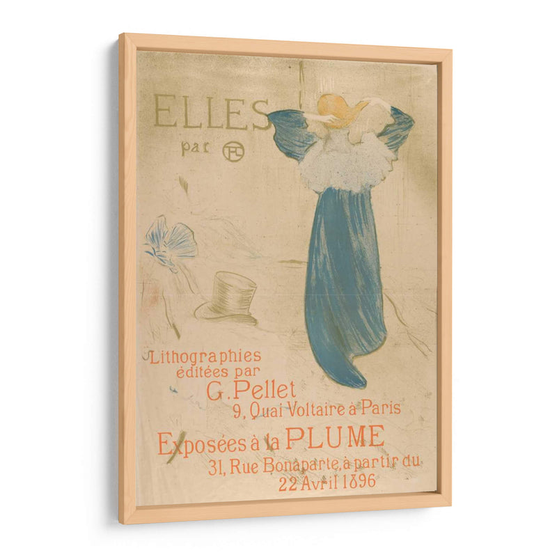 Elles (Póster Para 1896 Exhibición En La Plume) - Henri de Toulouse-Lautrec | Cuadro decorativo de Canvas Lab