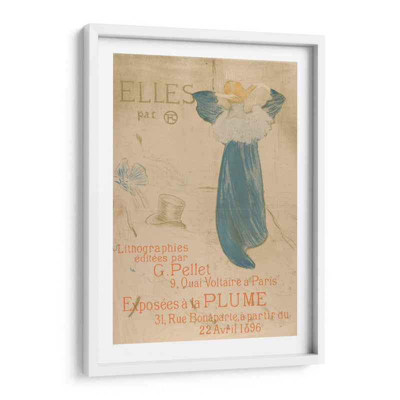 Elles (Póster Para 1896 Exhibición En La Plume) - Henri de Toulouse-Lautrec | Cuadro decorativo de Canvas Lab