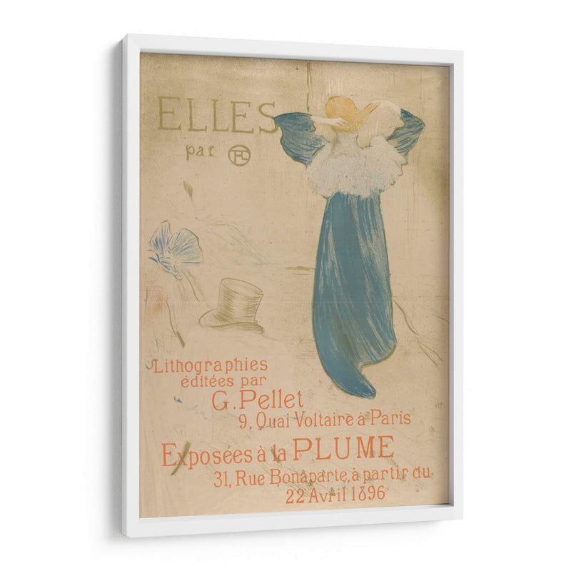 Elles (Póster Para 1896 Exhibición En La Plume) - Henri de Toulouse-Lautrec | Cuadro decorativo de Canvas Lab