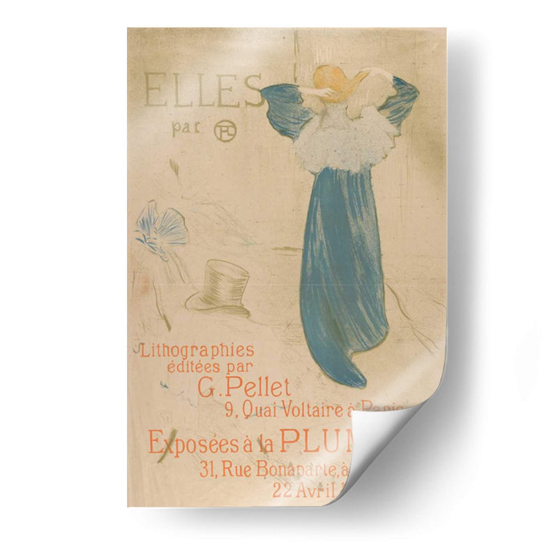 Elles (Póster Para 1896 Exhibición En La Plume) - Henri de Toulouse-Lautrec | Cuadro decorativo de Canvas Lab