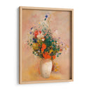 Jarrón De Flores (Fondo Rosa) - Odilon Redon | Cuadro decorativo de Canvas Lab