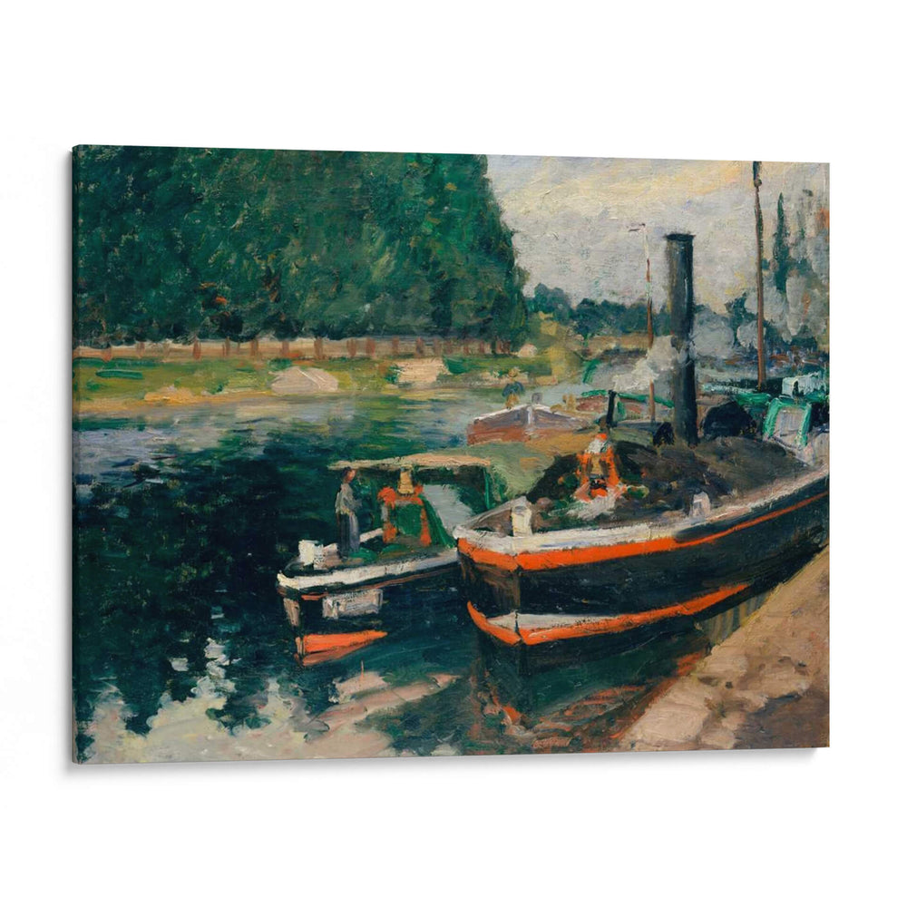 Barcazas En Pontoise - Camille Pissarro | Cuadro decorativo de Canvas Lab