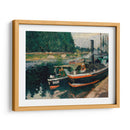 Barcazas En Pontoise - Camille Pissarro | Cuadro decorativo de Canvas Lab