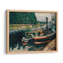 Barcazas En Pontoise - Camille Pissarro | Cuadro decorativo de Canvas Lab