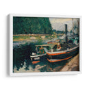 Barcazas En Pontoise - Camille Pissarro | Cuadro decorativo de Canvas Lab