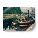 Barcazas En Pontoise - Camille Pissarro | Cuadro decorativo de Canvas Lab