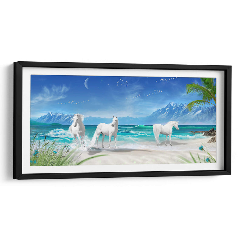 Tres caballos de Utopía | Cuadro decorativo de Canvas Lab