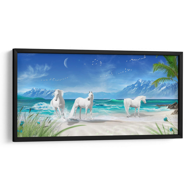 Tres caballos de Utopía | Cuadro decorativo de Canvas Lab