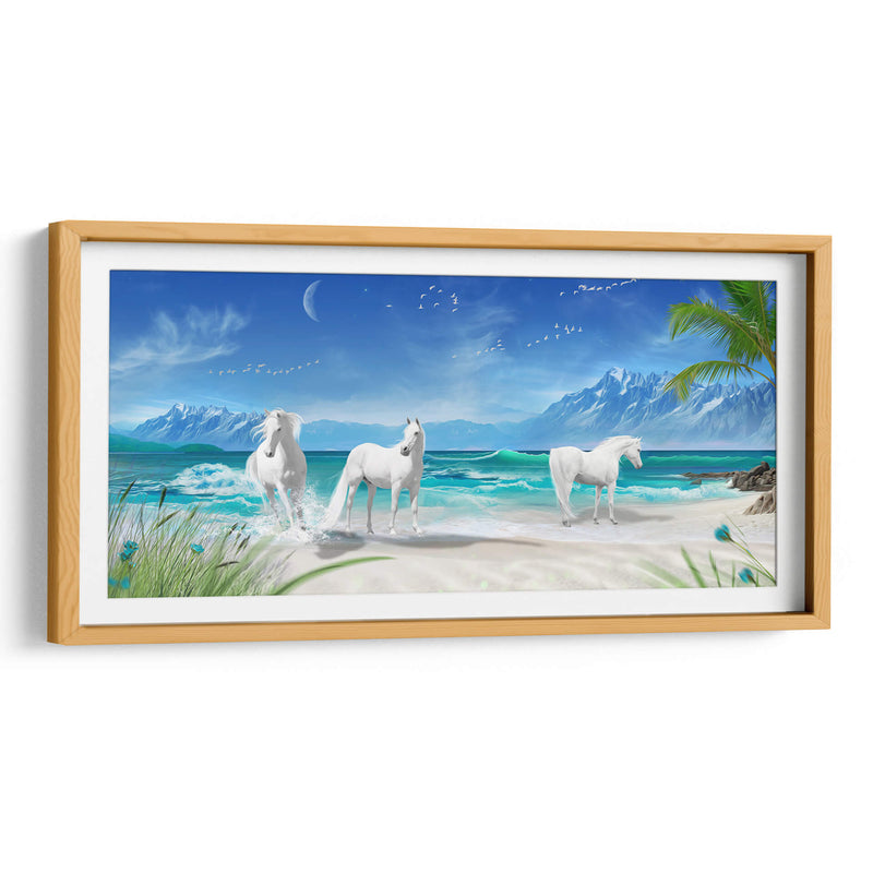 Tres caballos de Utopía | Cuadro decorativo de Canvas Lab