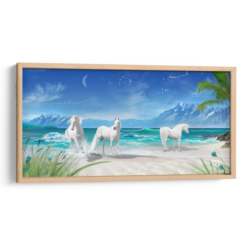 Tres caballos de Utopía | Cuadro decorativo de Canvas Lab