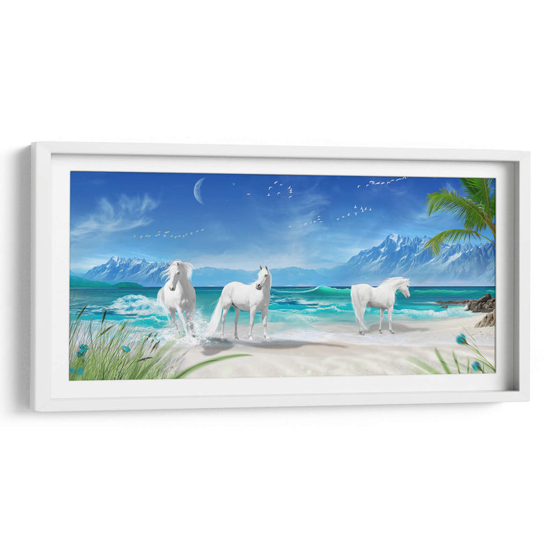 Tres caballos de Utopía | Cuadro decorativo de Canvas Lab