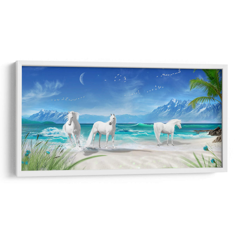 Tres caballos de Utopía | Cuadro decorativo de Canvas Lab