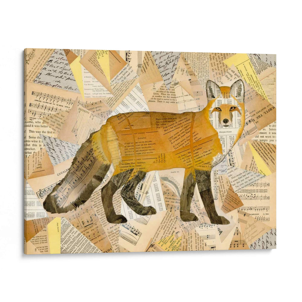 Collage De Zorro Rojo I - Nikki Galapon | Cuadro decorativo de Canvas Lab