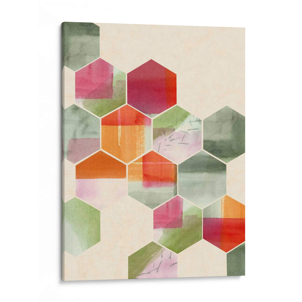 Color Pop Honeycomb I - Grace Popp | Cuadro decorativo de Canvas Lab