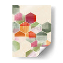Color Pop Honeycomb I - Grace Popp | Cuadro decorativo de Canvas Lab