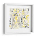 Citron Damask Azuleja Iv - June Erica Vess | Cuadro decorativo de Canvas Lab