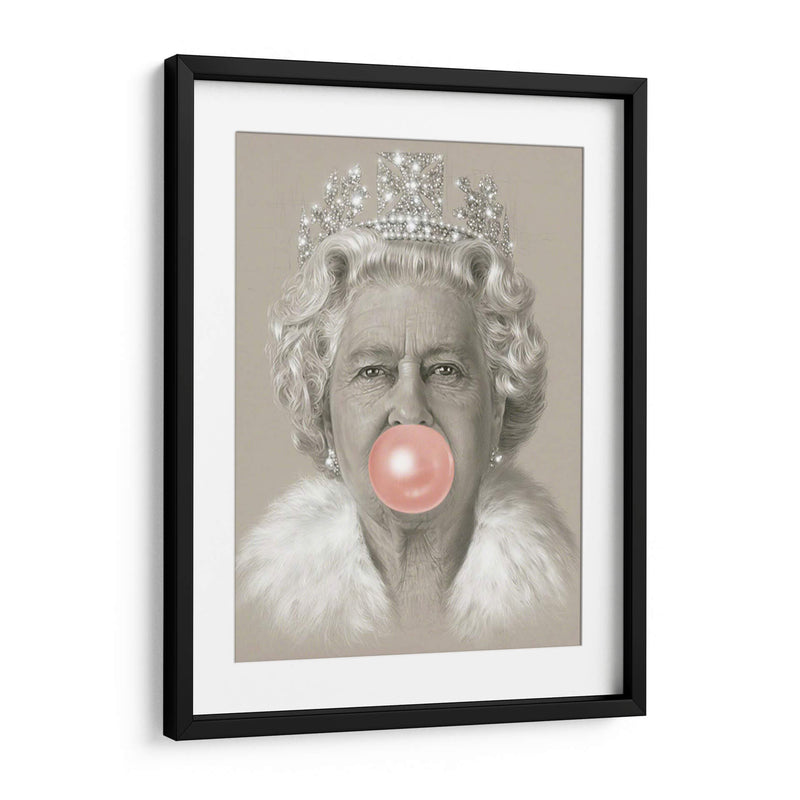Queen Elizabeth with bubblegum | Cuadro decorativo de Canvas Lab