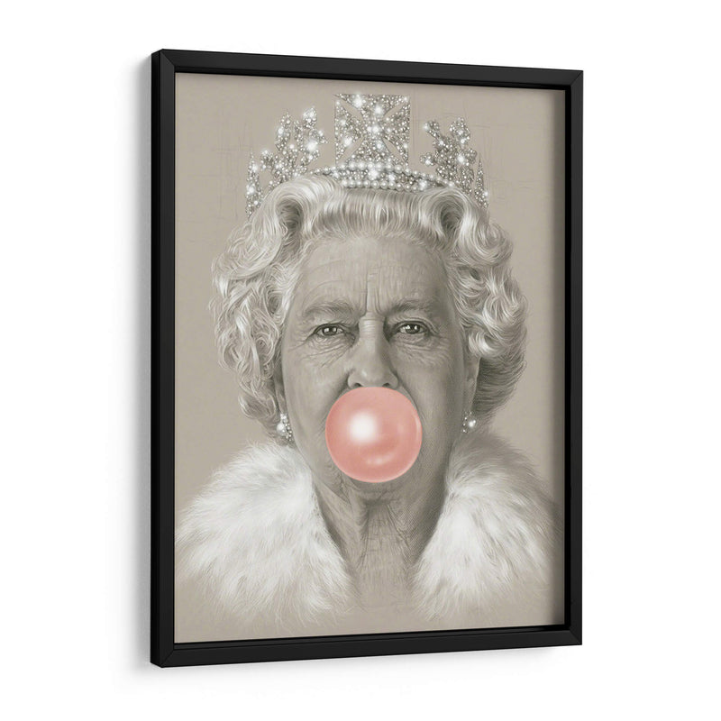 Queen Elizabeth with bubblegum | Cuadro decorativo de Canvas Lab