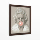 Queen Elizabeth with bubblegum | Cuadro decorativo de Canvas Lab