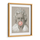 Queen Elizabeth with bubblegum | Cuadro decorativo de Canvas Lab