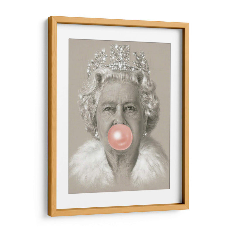 Queen Elizabeth with bubblegum | Cuadro decorativo de Canvas Lab