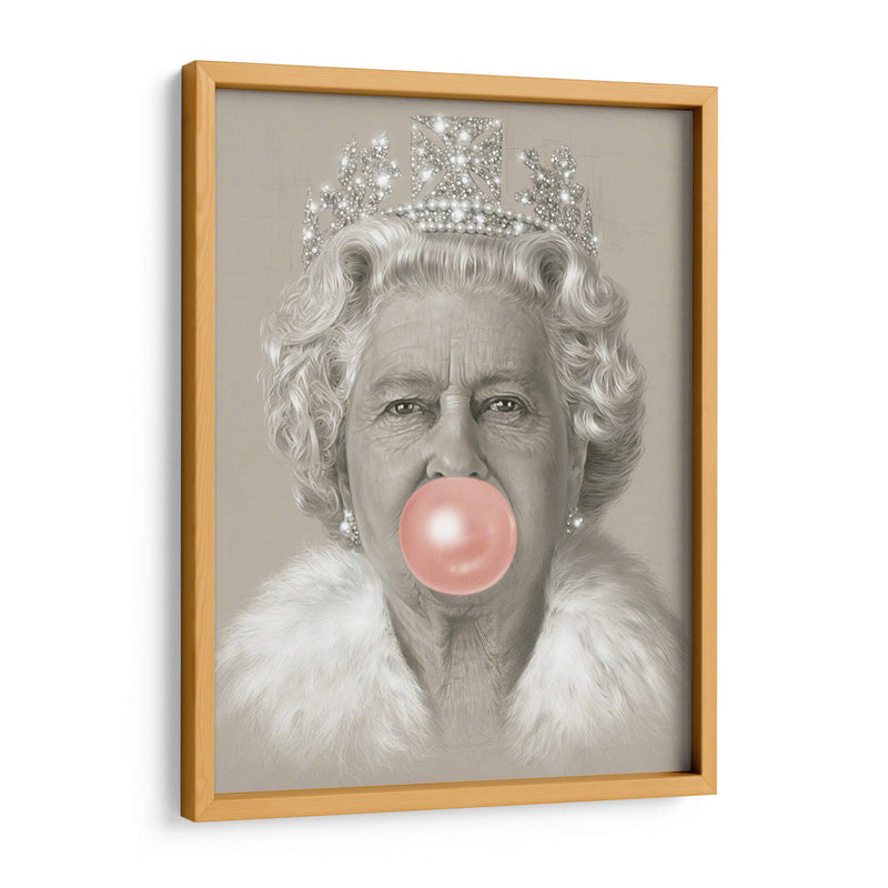 Queen Elizabeth with bubblegum | Cuadro decorativo de Canvas Lab