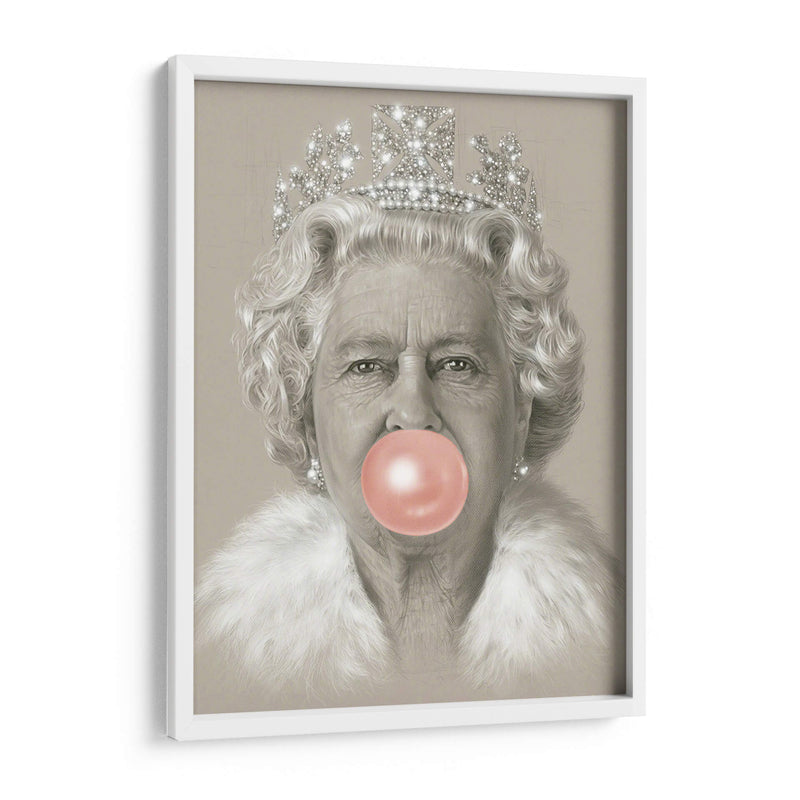 Queen Elizabeth with bubblegum | Cuadro decorativo de Canvas Lab