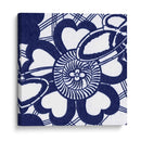 Indigo Floral Katagami Ii - Vision Studio | Cuadro decorativo de Canvas Lab