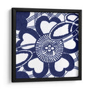 Indigo Floral Katagami Ii - Vision Studio | Cuadro decorativo de Canvas Lab
