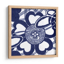 Indigo Floral Katagami Ii - Vision Studio | Cuadro decorativo de Canvas Lab