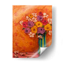 Ramo En Jarrón A Rayas - Marabeth Quin | Cuadro decorativo de Canvas Lab