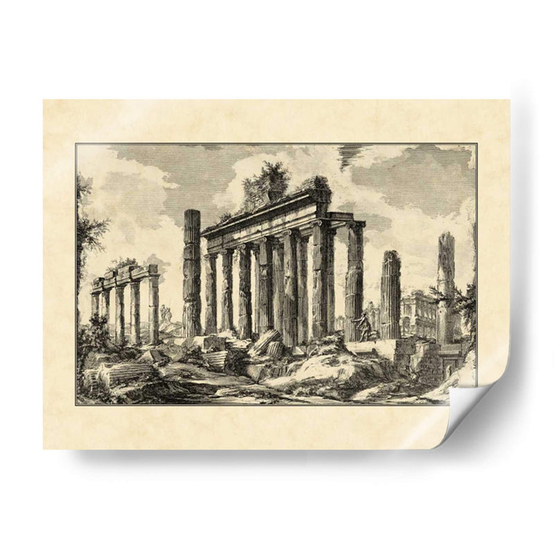 Ruinas Romanas Vintage I - Giovanni Piranesi | Cuadro decorativo de Canvas Lab